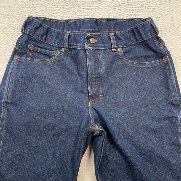 Origin Jeans Men's Size 34X34 Blue Straight Legit Fit Stretch Maine USA Jocko - Picture 2 of 14